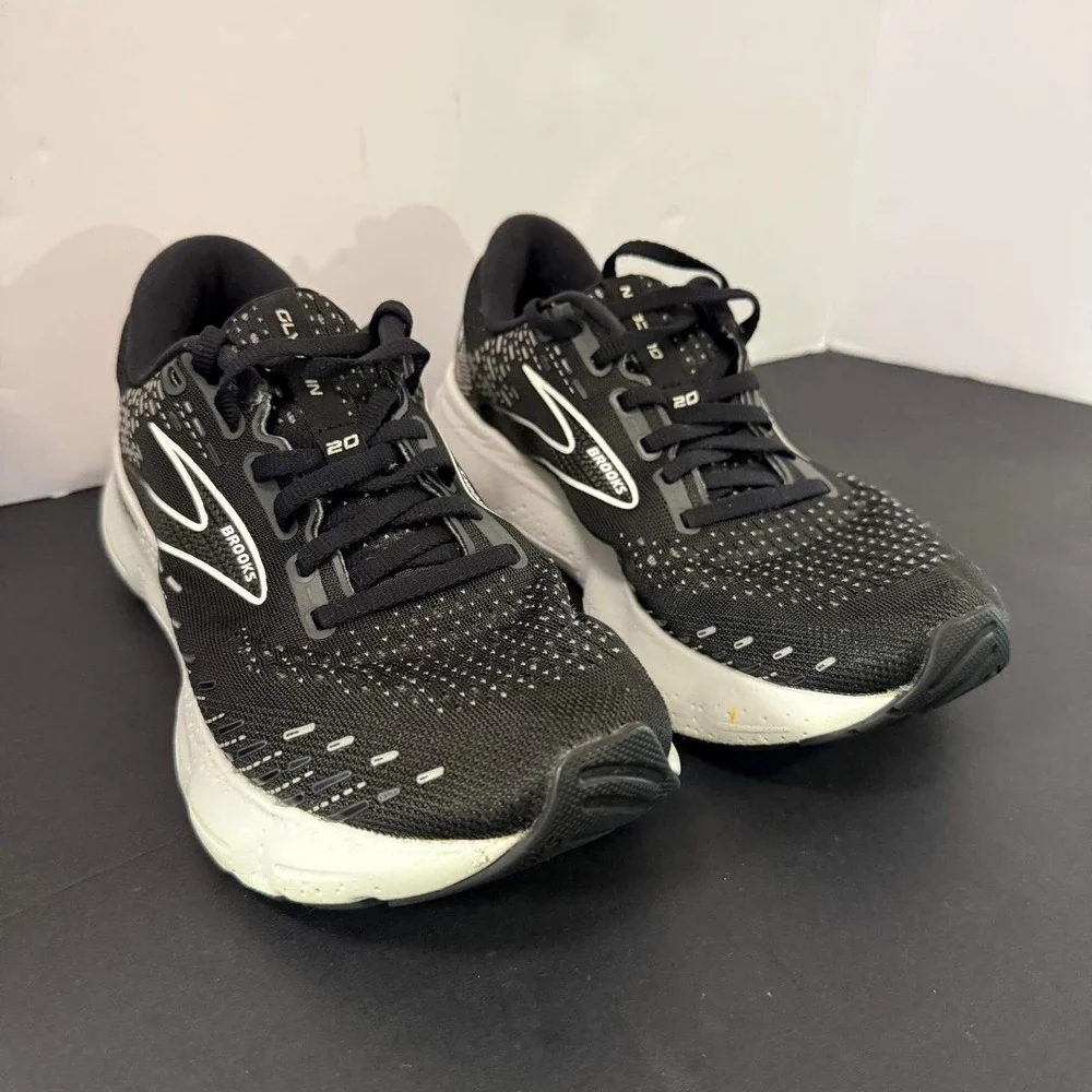 Brooks Glycerin 20 Womens Running Shoes Black White 1203691B059 Size 8.5 B